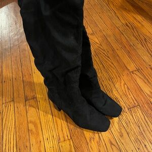 Sugar Black Heeled Boots